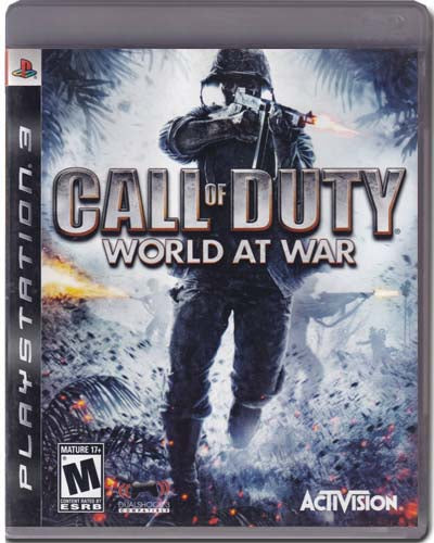 Call Of Duty World At War Playstation 3 PS3 Video Game 047875832794