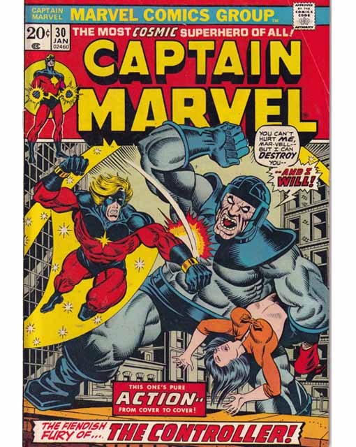Captain Marvel Issue 30 Vol 1 Marvel Comics Back Issues