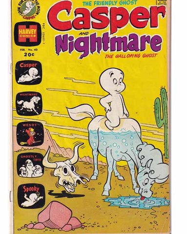 Casper And Nightmare Issue 40 Harvey Comics Back Issues