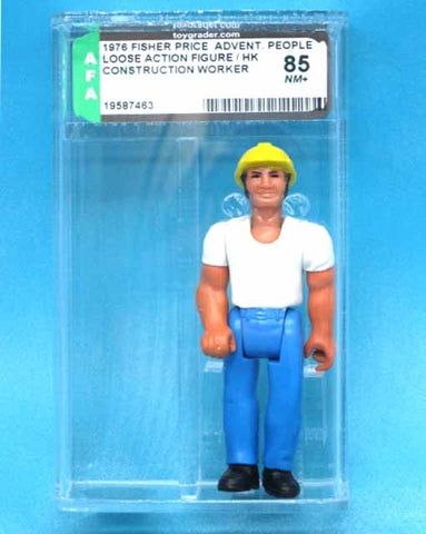 Construction Worker 1978 Fisher-Price Adventure People Loose Graded Action Figure