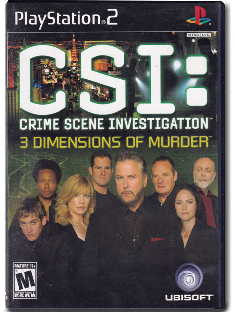 CSI: 3 Dimensions Of Murder PlayStation 2 PS2 Video Game