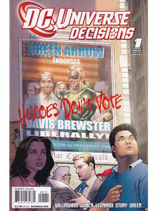 DC Universe Decisions Issue 1 Of 4 DC Comics Back Issues 761941274874