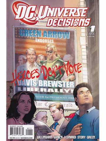 DC Universe Decisions Issue 1 Of 4 DC Comics Back Issues 761941274874