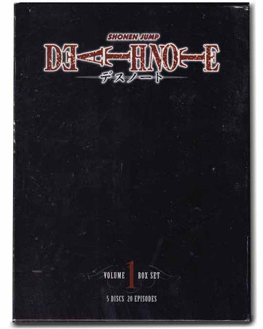 Death Note Volume 1 DVD 5 Disc Box Set 782009239215