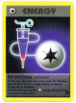 Full Heal Energy Team Rocket Pokemon Trading Card