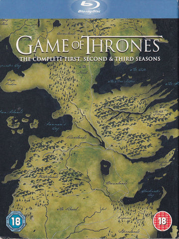 Game Of Thrones The Complete First, Second, & Third Season Blue-Ray Movie Box Set 5051892141444