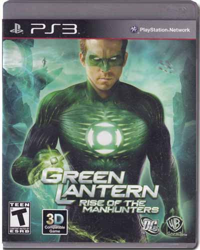Green Lantern The Rise Of The Manhunters Playstation 3 PS3 Video Game 883929167043