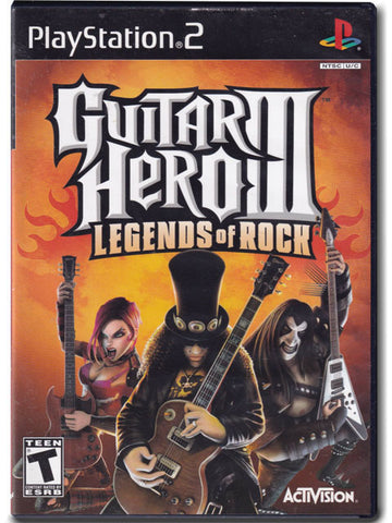 Guitar Hero 3 Legends Of Rock PlayStation 2 PS2 Video Game