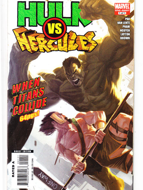 Hulk Vs.Hercules One Shot Marvel Comics Back Issues