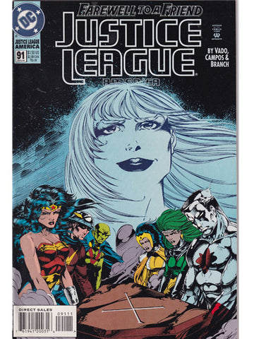Justice League America Issue 91 DC Comics Back Issues