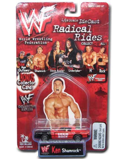 Ken Shamrock WWF Radical Rides Die Cast Toy Car 054682366404
