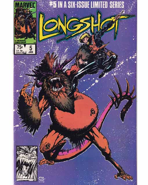 Longshot Issue 5 Of 6 Marvel Comics Back Issues