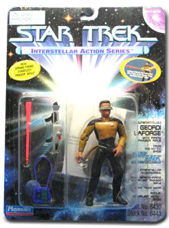 Geordi Laforge Star Trek Interstellar Action Series Playmates Action Figure Carded
