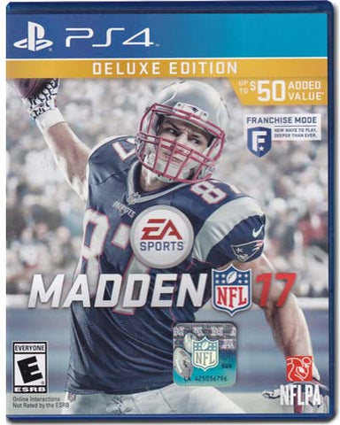 Madden NFL 17 Deluxe Edition Playstation 4 PS4 Video Game 014633371017