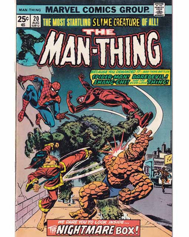 The Man-Thing Issue 20 Vol 1 Marvel Comics