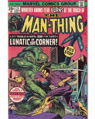 The Man-Thing Issue 21 Vol 1 Marvel Comics