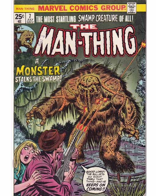 The Man-Thing Issue 7 Vol 1 Marvel Comics
