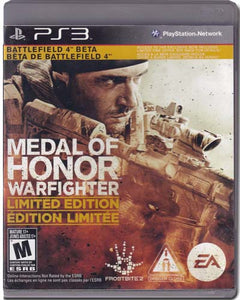 Medal Of Honor Warfighter Limited Edition Playstation 3 PS3 Video Game