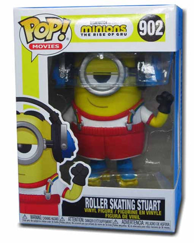 Roller Skating Stuart Minions Rise Of Gru #902 Funko Pop Vinyl Figure 889698478021
