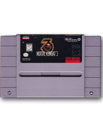Mortal Kombat 3 Super Nintendo SNES Video Game Cartridge