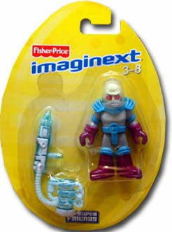 Mr. Freeze DC Super Friends Fisher Price Imaginext Action Figure On Oval Card