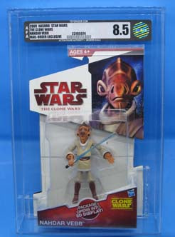 Nahdar Vebb Star Wars The Clone Wars Mail Order Exclusive Graded Carded Action Figure