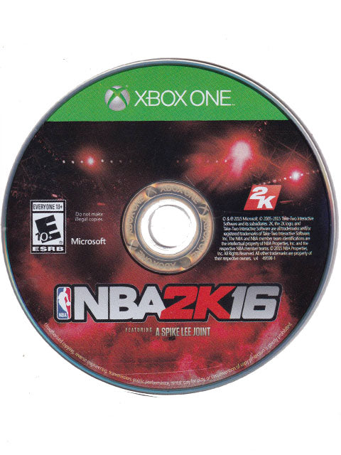 NBA 2K16 Loose XBox One Video Game