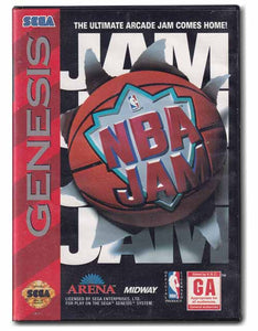 NBA Jam With Case Sega Genesis Video Game Cartridge 734549001111