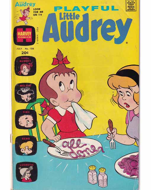 Playful Little Audrey Issue 108 Harvey Comics Back Issues