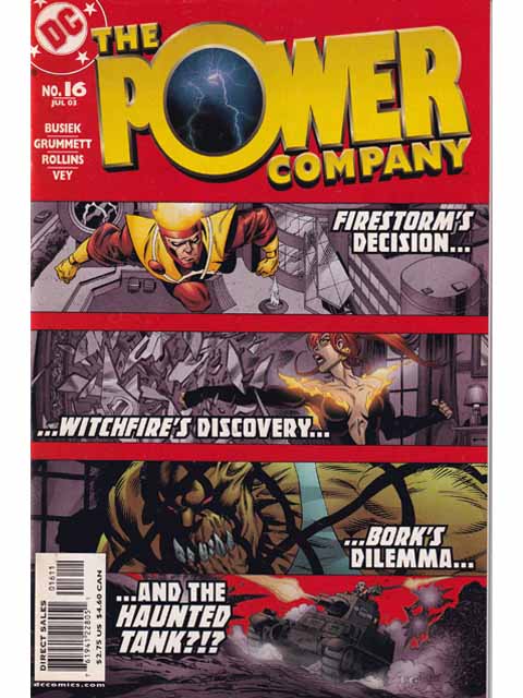 The Power Company Issue 16 DC Comics Back Issues 761941228051
