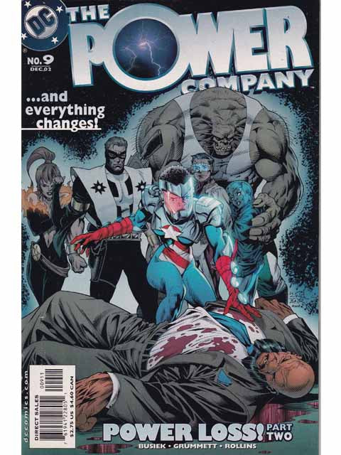 The Power Company Issue 9 DC Comics Back Issues 761941228051