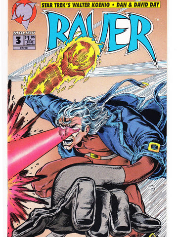 Raver Issue 3 Malibu Comics Back Issue