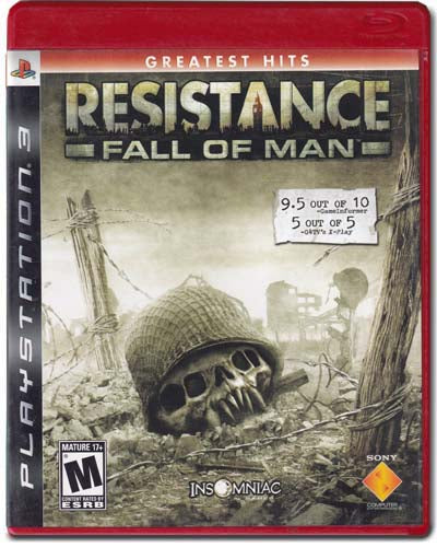 Resistance Fall Of Man Greatest Hits Edition Playstation 3 PS3 Video Game 711719810728