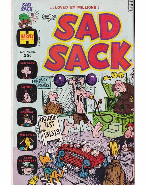Sad Sack Issue 236 Harvey Comics Back Issues