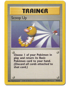 Scoop Up Trainer Base Set Card #78/102 Pokemon Trading Card