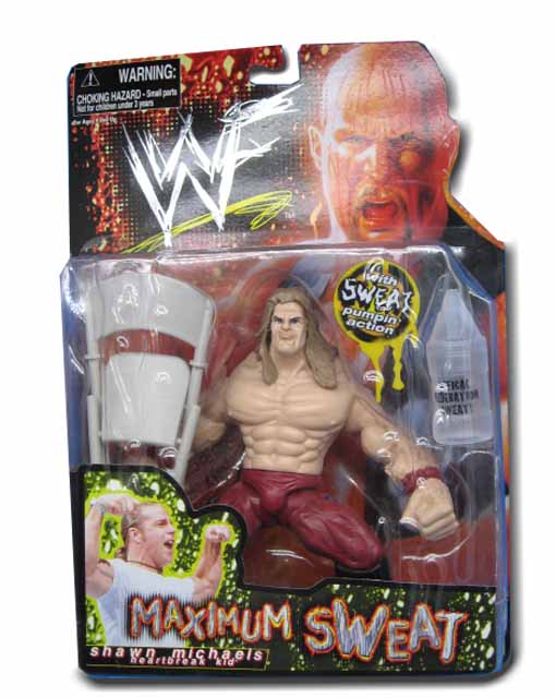 Shawn Michaels Maximum Sweat Discounted WWF Jakks Pacific Action Figure