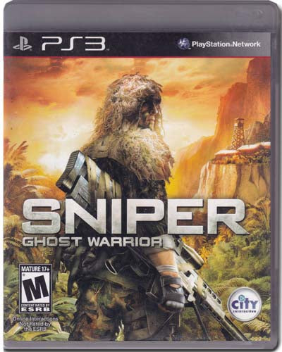 Sniper Ghost Warrior Playstation 3 PS3 Video Game