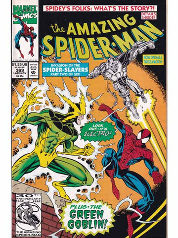 The Amazing Spider-Man Issue 369 Marvel Comics Back Issues 759606024575