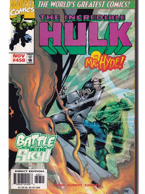 Incredible Hulk Issue 458 Marvel Comics Back Issues 759606024568