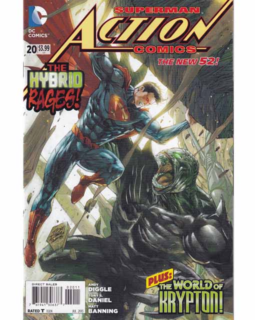Action Comics Issue 20 The New 52 DC Comics Back Issues 761941306377
