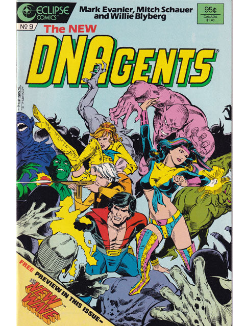 The New DNAgents Issue 9 Eclipse Comics Back Issues