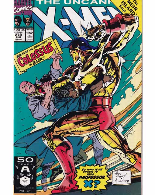 The Uncanny X-Men Issue 279 Marvel Comics Back Issues 071486024613