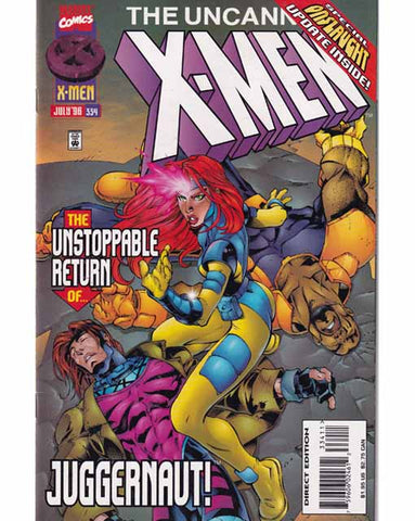 The Uncanny X-Men Issue 334 Marvel Comics Back Issues 759606024612