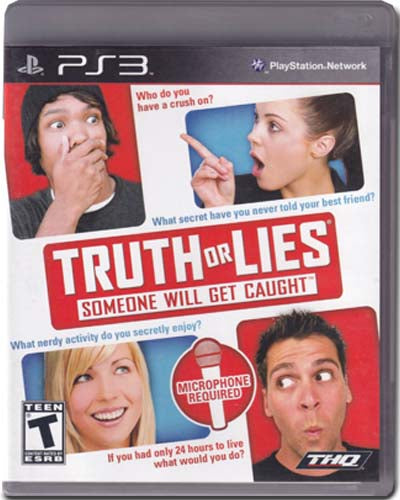 Truth Or Lies Playstation 3 PS3 Video Game