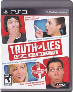 Truth Or Lies Playstation 3 PS3 Video Game