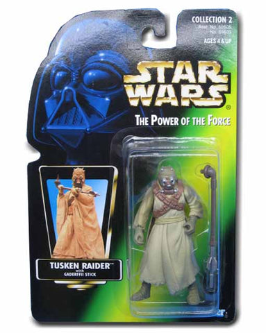 Tusken Raider On A Green Card Star Wars Power Of The Force POTF Action Figure 076281696034