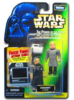 Ugnaughts On A Green Card Star Wars Power Of The Force POTF Action Figures
