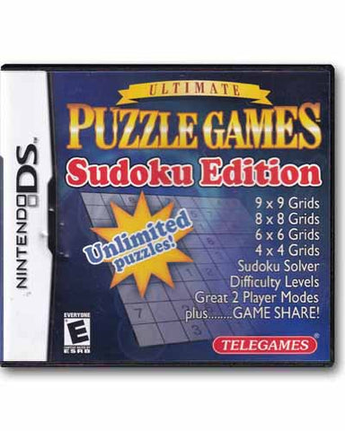 Ultimate Puzzle Games Sudoku Edition Nintendo DS Video Game 834815005031