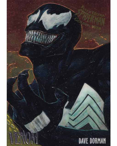 Venom Limited Edition Card 8 Of 9 Ultra Spider-Man Golden Web Marvel 1995 Fleer Trading Card TCG