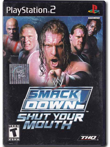 WWE Smack Down! Shut Your Mouth PlayStation 2 PS2 Video Game 752919460214